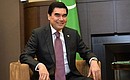 President of Turkmenistan Gurbanguly Berdimuhamedov.
