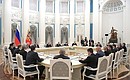 Meeting with the newly elected governors of the regions of the Russian Federation.