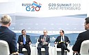 At a meeting between G20 leaders and business and trade union representatives from the G20 countries.