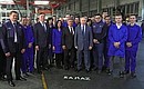 With KAMAZ engine plant workers.