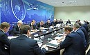 Meeting on developing aviation engine building