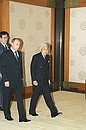 With Japanese Emperor Akihito.