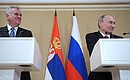 News conference following Russian-Serbian talks.