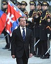 Во время официальной церемонии встречи. Фото РИА «Новости»