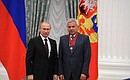 Presenting Russian Federation state decorations. The Order for Services to the Fatherland, II degree, is awarded to LUKOIL President Vagit Alekperov.