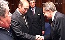 President Putin with Herbert Detharding, CEO of oil and gas company Wintershall AG.