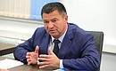 Acting Governor of the Primorye Territory Andrei Tarasenko.