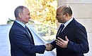 With Prime Minister of Israel Naftali Bennett. Photo: Eugeniy Biyatov, RIA Novosti