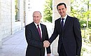 With President of Syria Bashar al-Assad.