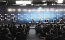 During the “Oil and Gas Companies as an Engine Driving Change in the World Economy” session of the St Petersburg International Economic Forum.