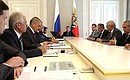 Meeting on Russia’s investment climate.