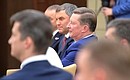 Chief of Staff of the Presidential Executive Office Sergei Ivanov at the meeting with Russian Popular Front members.