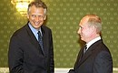 President Putin with French Foreign Minister Dominique de Villepin.
