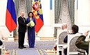 Ceremony for presenting state decorations. The Order of Honour was awarded to Editor-in-Chief of Russia Today TV channel Margarita Simonyan.