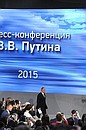 Before Vladimir Putin’s annual news conference.