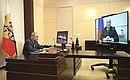 Meeting with Prime Minister Mikhail Mishustin (via videoconference).