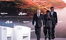Перед началом пленарного заседания XI Восточного экономического форума. Фото: Фотобанк Фонда «Росконгресс»