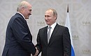 С Президентом Белоруссии Александром Лукашенко. Фотохост-агентство саммитов БРИКС и ШОС