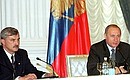 President Putin introducing Georgy Poltavchenko, Presidential Plenipotentiary Envoy, to the Central Federal District.