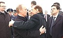 Перед отлетом Сильвио Берлускони в Италию.