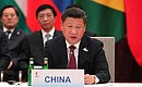 President of China Xi Jinping at an informal meeting of heads of state and government of the BRICS countries.