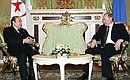 С Президентом Алжира Абдельазизом Бутефликой.