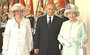 Ceremonial welcome of the Russian President by Queen Elizabeth II