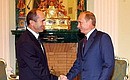 President Putin with Armenian President Robert Kocharian.