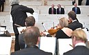 During a visit to a new concert hall in Repino, on the initiative of Mariinsky Theater Artistic and General Director Valery Gergiev.