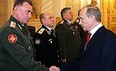With Lieutenant General Igor Bronitsky, commander of the Moscow Military District 22nd Guards Army.
