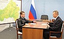 With Governor of Bryansk Region Nikolai Denin.