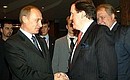 President Putin with NATO Secretary-General George Robertson. 