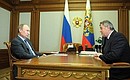 With Yaroslavl Region Governor Sergei Yastrebov.