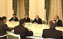 Встреча с участниками заседания Совета министров внутренних дел стран СНГ.