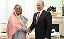 With Prime Minister of Bangladesh Sheikh Hasina.