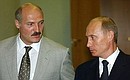 A meeting with President of Belarus Alexander Lukashenko.