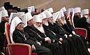 Заседание Архиерейского собора Русской православной церкви.