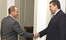 Встреча с Премьер-министром Украины Виктором Януковичем.