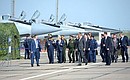 В ходе посещения Государственного лётно-испытательного центра имени В.П.Чкалова Министерства обороны Российской Федерации.