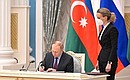 Following talks, the Presidents signed the Declaration on Allied Interaction between Russia and Azerbaijan. Photo: Sergey Guneev