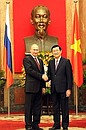 With President of Vietnam Truong Tan Sang.