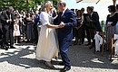 At the wedding of Austrian Foreign Minister Karin Kneissl and Wolfgang Meilinger. Photo: TASS