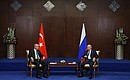 С Президентом Турции Реджепом Тайипом Эрдоганом. Фото: Вячеслав Прокофьев, ТАСС