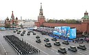 Военный парад в ознаменование 76-й годовщины Победы в Великой Отечественной войне 1941–1945 годов. Фото ТАСС
