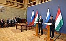 Пресс-конференция по итогам российско-венгерских переговоров.
