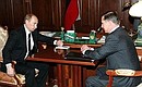 With Defence Minister Sergei Ivanov.