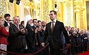 Церемония вступления Дмитрия Медведева в должность Президента России.