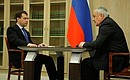 С Главой Республики Северная Осетия – Алания Таймуразом Мамсуровым.