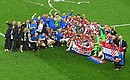 Team Croatia after the final match of the 2018 World Cup. Photo: RIA Novosti