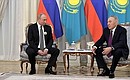 With first President of Kazakhstan Nursultan Nazarbayev.
